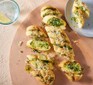 Air-fryer garlic bread cut into slices