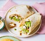 Two caesar salad wraps