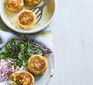 Curried fishcakes served on a plate