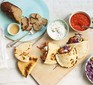 Doner kebab ingredients served on a serving platter