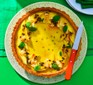 Mango & passion fruit curd sunshine tart