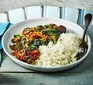 Roasted aubergine & tomato curry