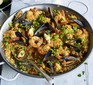 Seafood paella