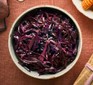 Simple sweet & sour slow-cooker red cabbage in a small bowl