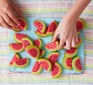 A selection of watermelon sugar cookies